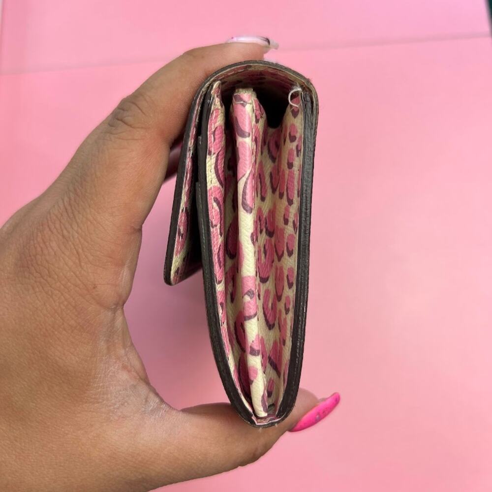 Louis Vuitton Monogram Sarah Long Wallet in Leopard Blanc Coral Limited Edition - Picture 6 of 16